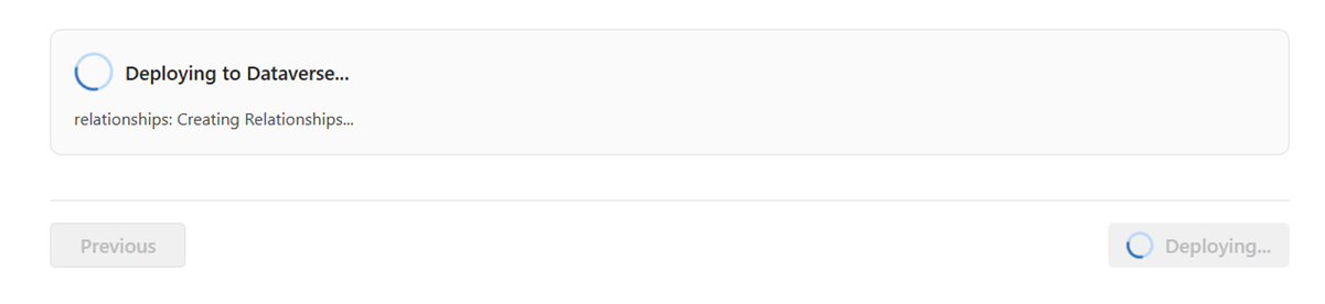 Deployment progress